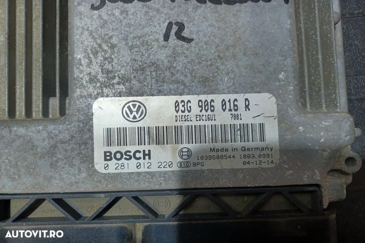 Calculator motor ECU 03G906016R 0281012220 - 1.9 BKC 03G906016R 02810 - 3