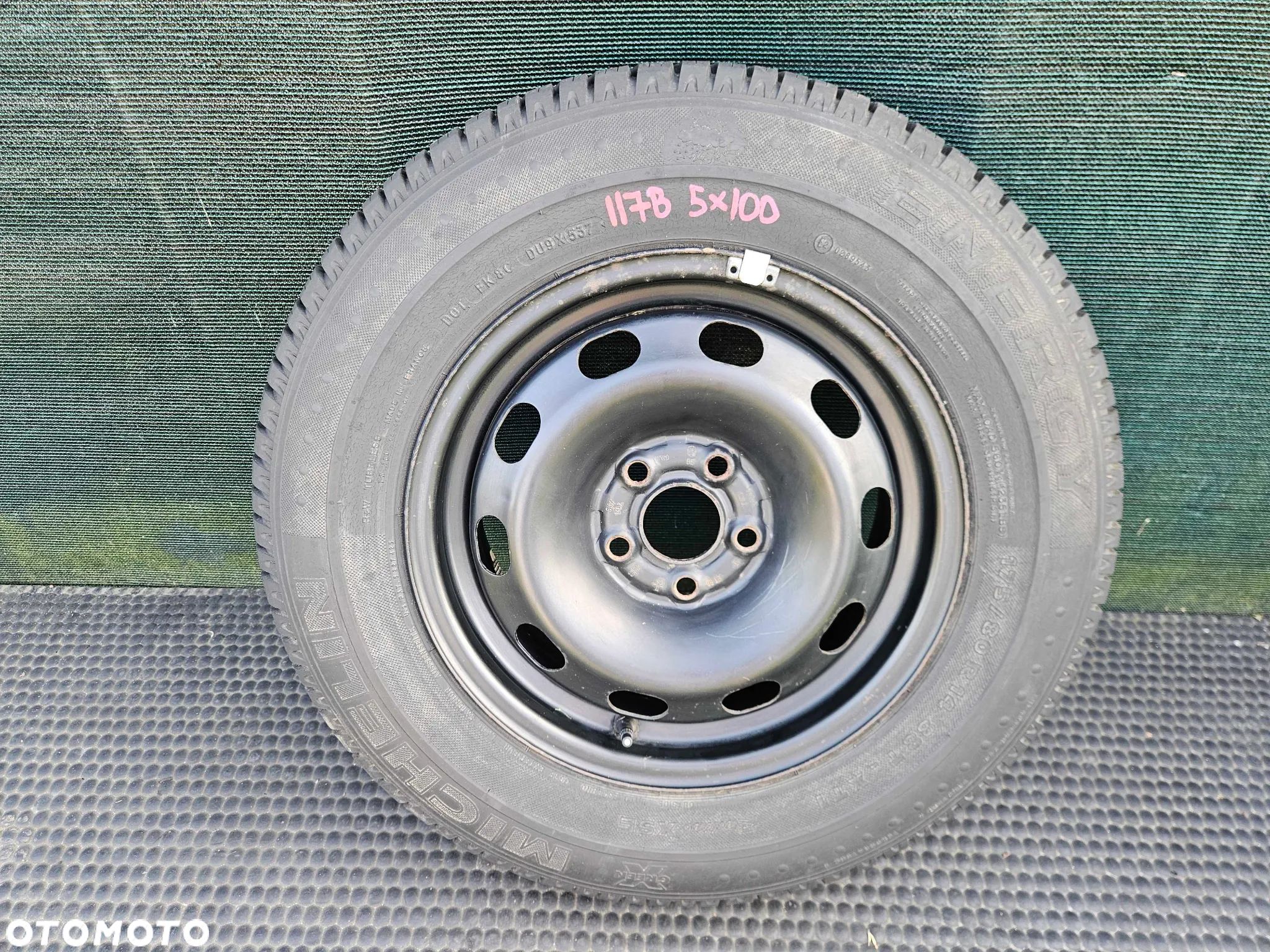 Kolo 1J0601027J Felga Blaszak Zapasowe R14 5x100 6J ET38 Stalowe Opona Letnia 175/80 VW Golf IV 4 Audi Skoda Seat - 1