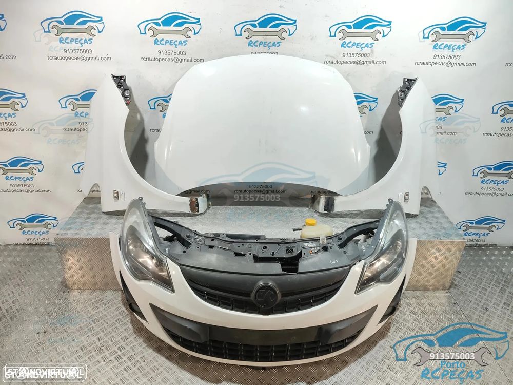 Frente Completa Opel Corsa D S07 - Facelift | LCI - Diesel | Parachoques | Parachoque | Grelha | Grelhas | Otica | Oticas | Guarda Lamas | Lama | Capo | Capot | Reforço | Fibra | Radiador | Ventilador | Radiadores | Para-choques - 49