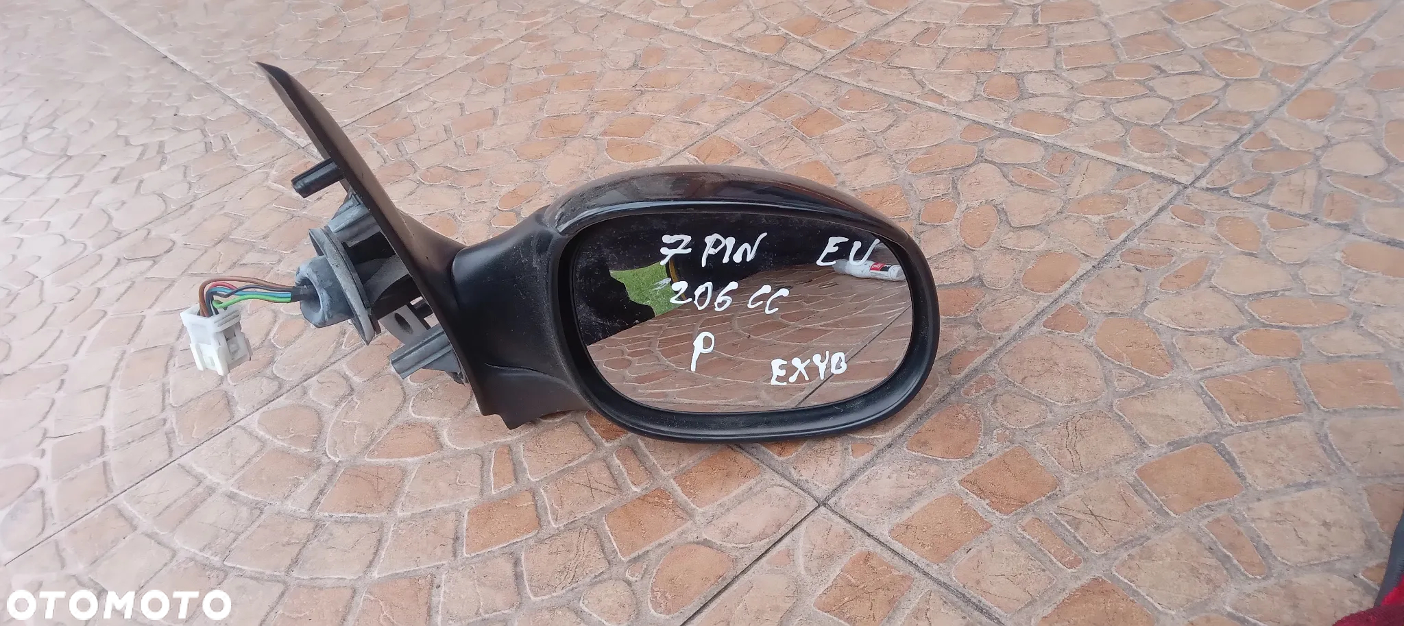 Peugeot 206CC lusterko prawe EXYB 7PIN - 2