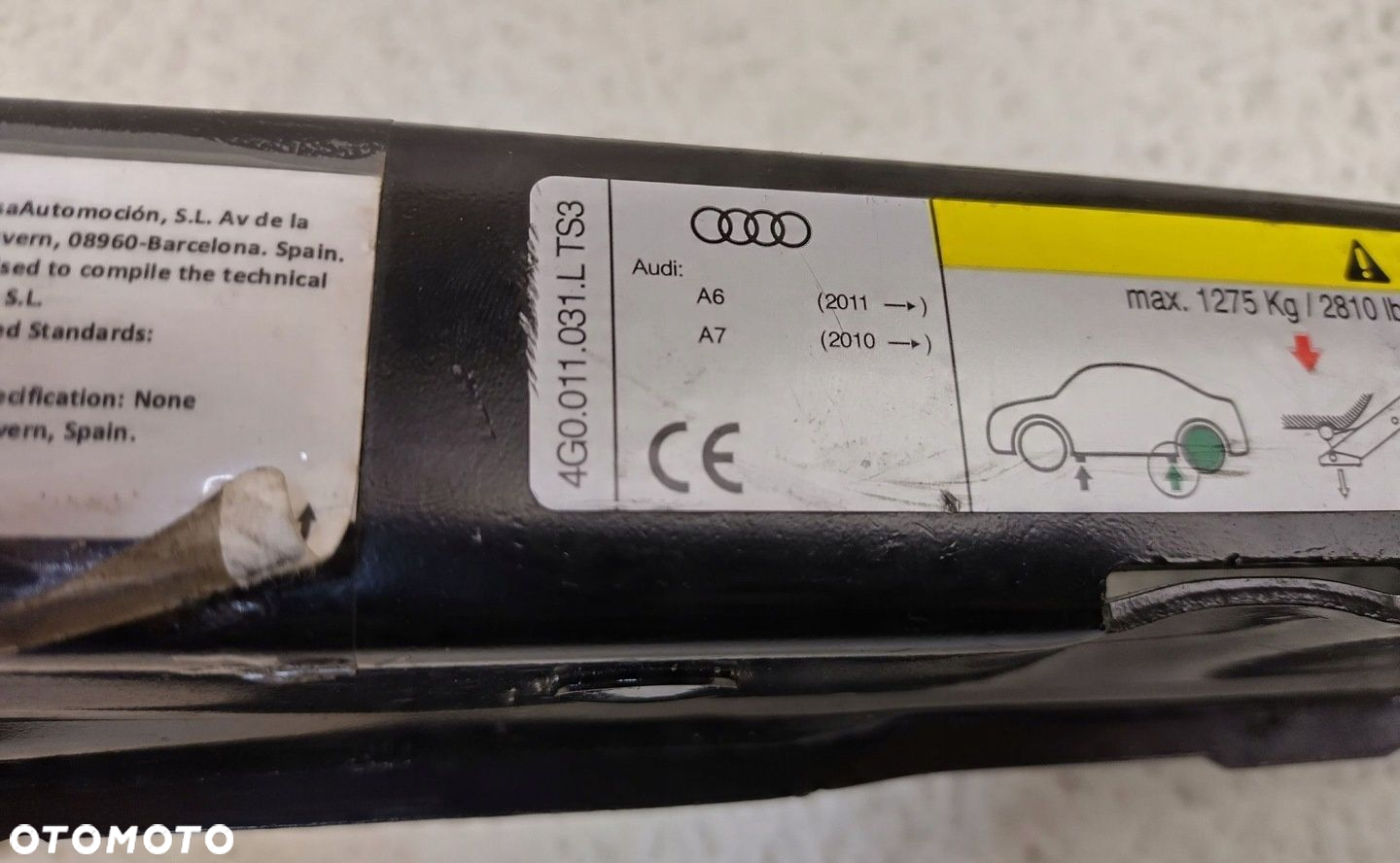 AUDI A6 S6 C7 4G LEWAREK PODNOŚNIK SAMOCHODOWY 4G011031L - 6