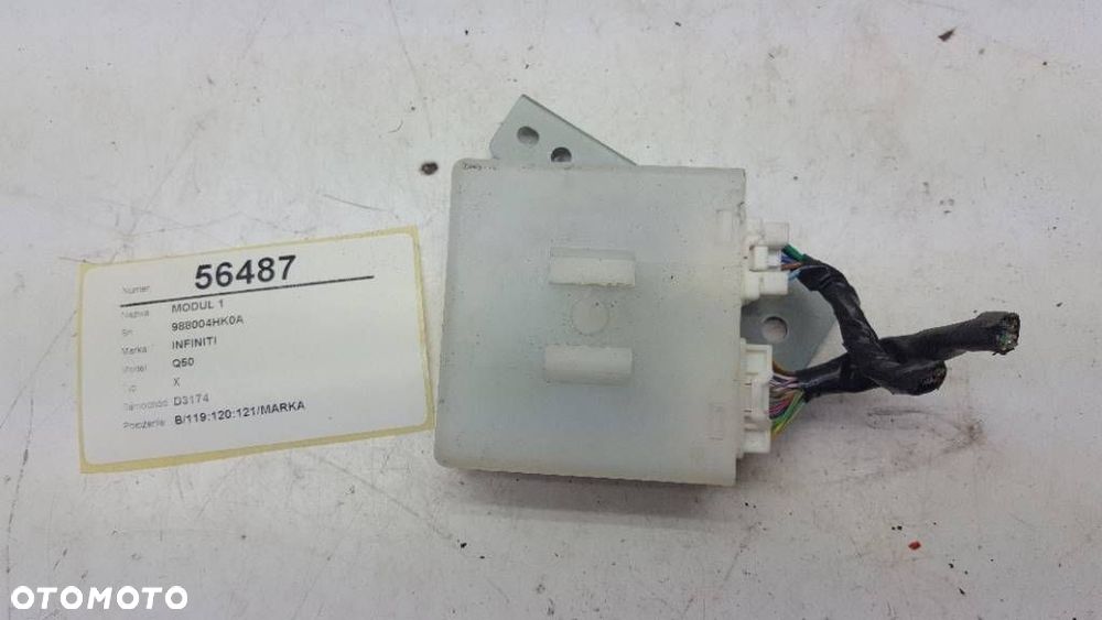 MODUŁ STEROWNIK PASA RUCHU INFINITI Q50 Q60 988004HK0A - 2