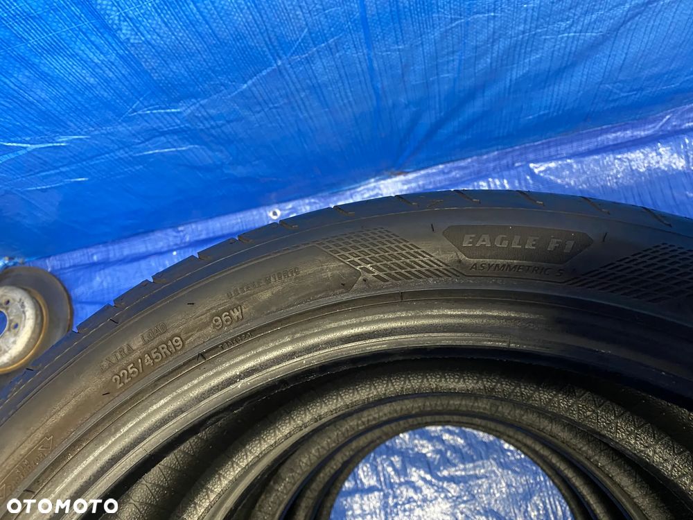 OPONA 19 OPONY LETNIE LATO KOMPLET OPON 4SZT GOODYEAR EAGLE F1 ASYMMETRIC 5 225/45R19 96W BIEŻNIK 7,8mm 2019r - 8