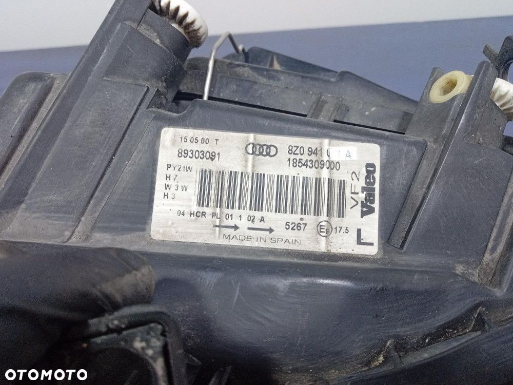 AUDI A2 8Z REFLEKTOR LEWY PRZÓD LAMPA EU 8Z0941003H - 6