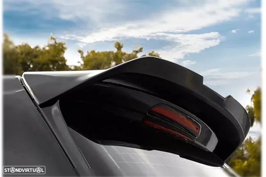 Aileron / lip / spoiler traseiro em preto piano brilhante em plástico ABS para VW Golf 7 / 7.5 3D 5D hatchback 2012-2020 - 1
