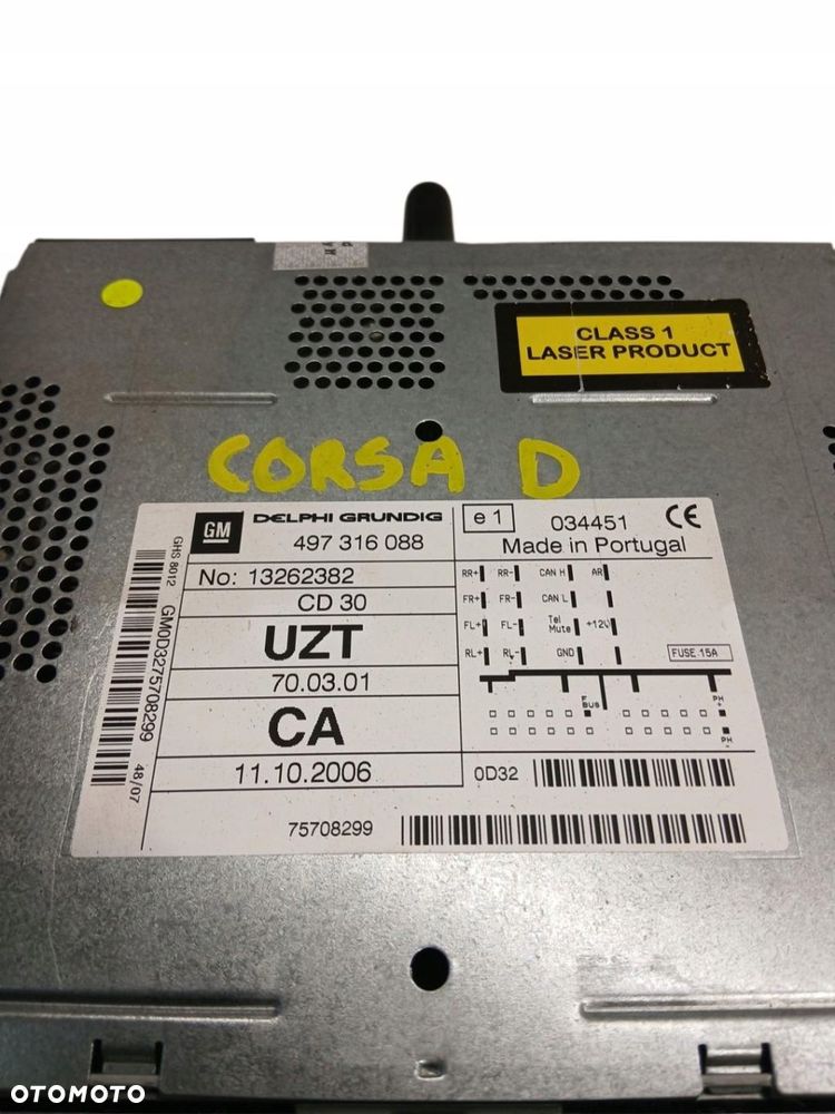 radio cd opel corsa d 13262382 - 3