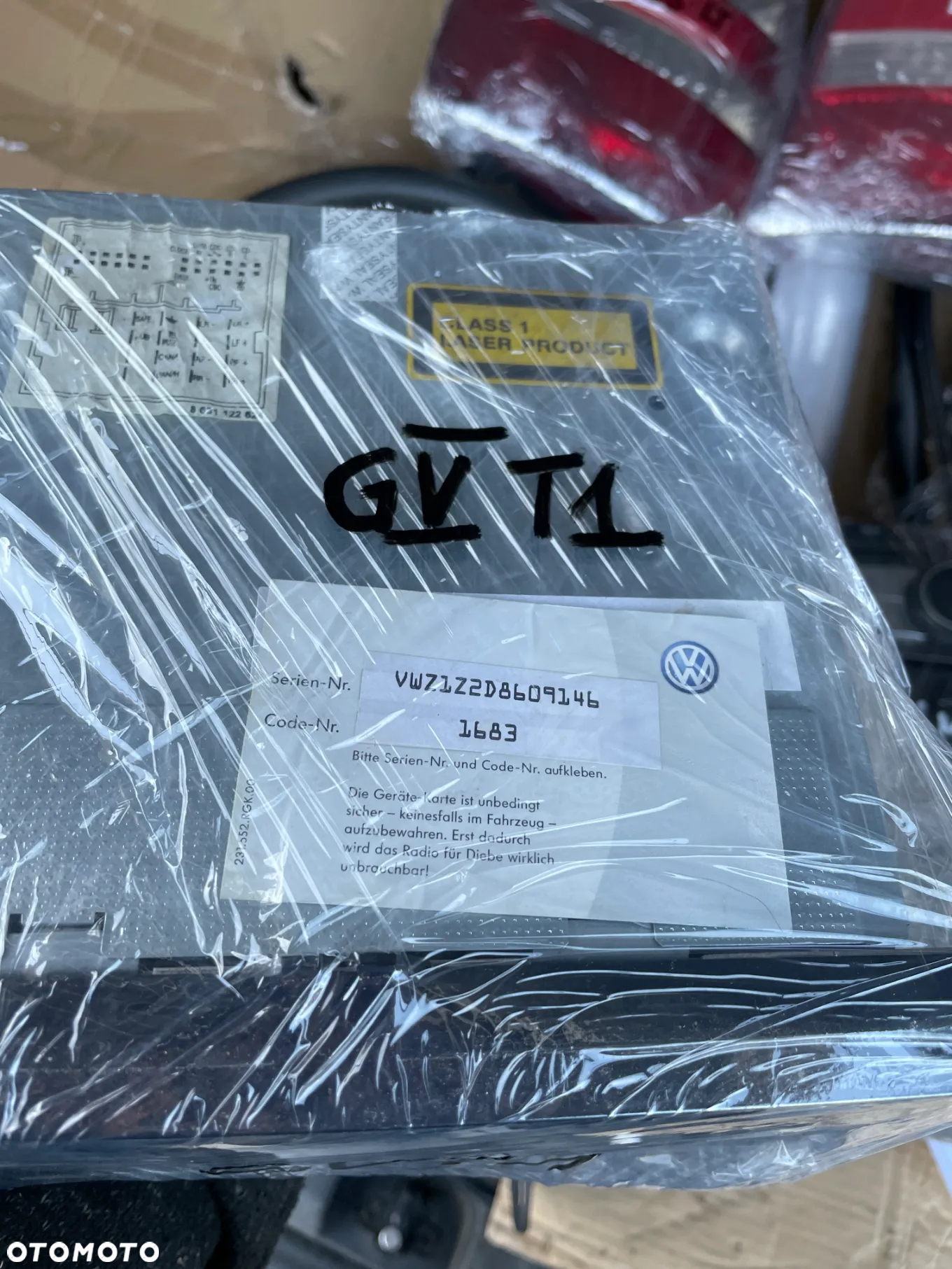 RADIO FABRYCZNE VW GOLF V RCD 300 1K0035186J + KOD - 4