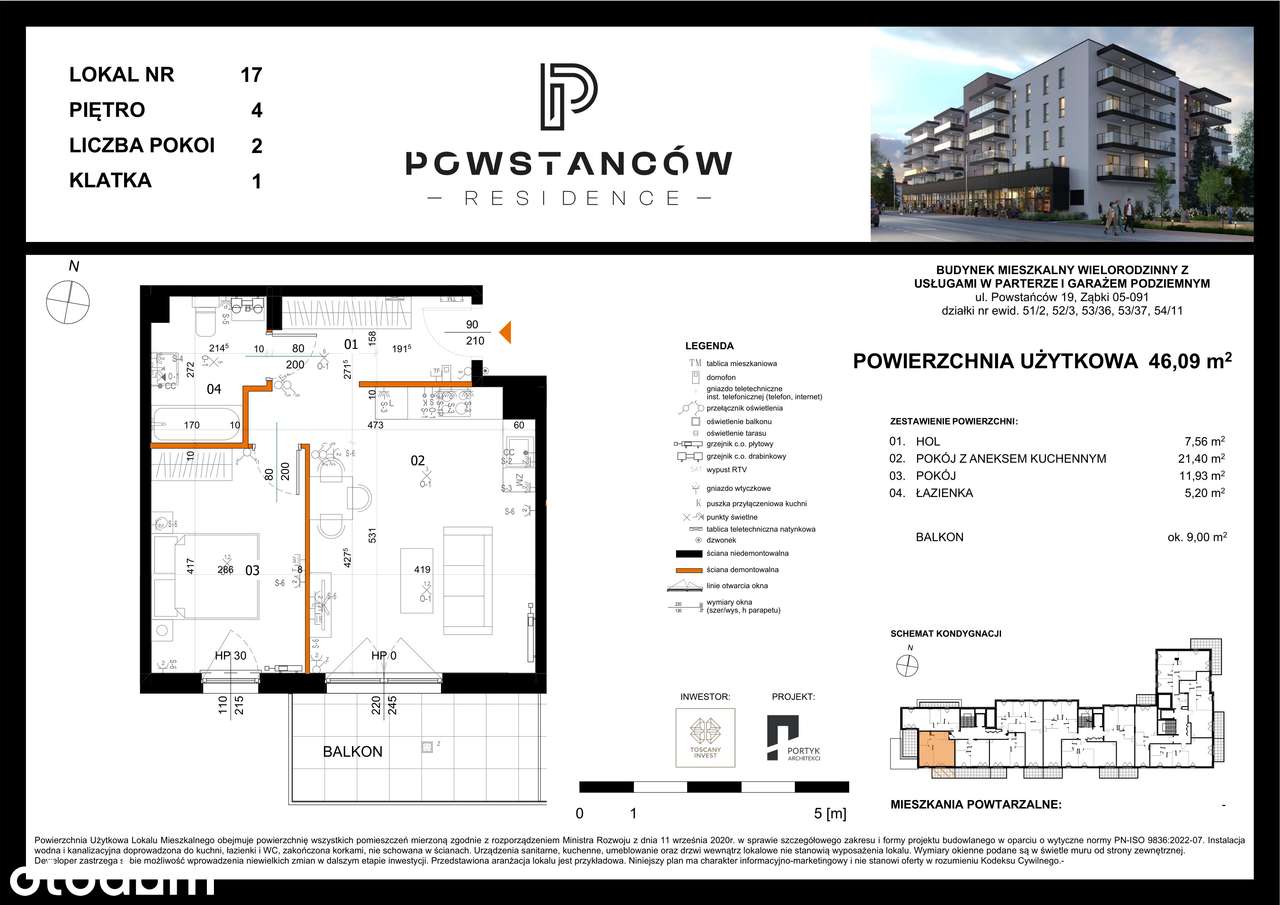 Mieszkanie w nowej inwestycji - centrum Ząbek – M17