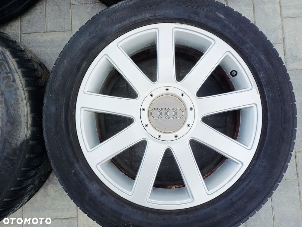 FELGI Z OPONAMI KOŁA ALUMINIOWE AUDI A3 A4 A6 A8 R18 5X112 ET43 8Jx18H2 4E0601025AB NR24 - 2