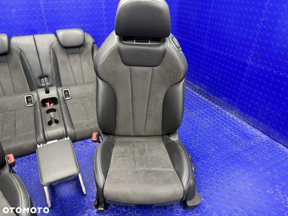 KOMPLET foteli skóra alcantara S-LINE AUDI A5 F5 8W7 CABRIO grzane OEM - 2