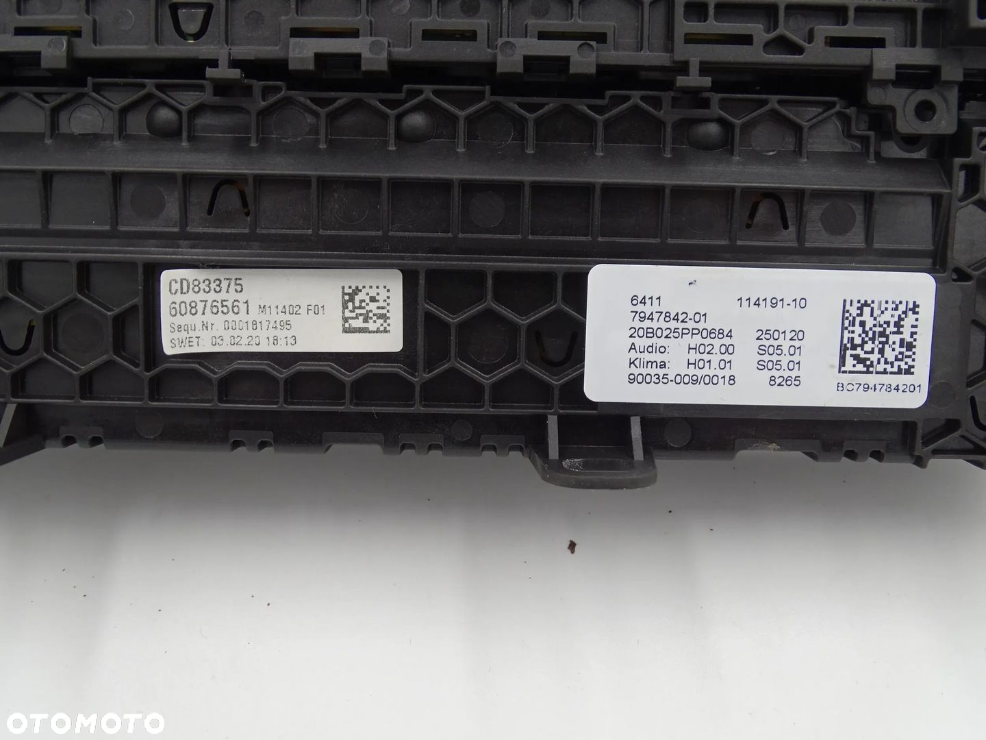 BMW 7 G11 G12 PANEL RADIA KLIMATYZACJI KLIMY 7947842 - 4