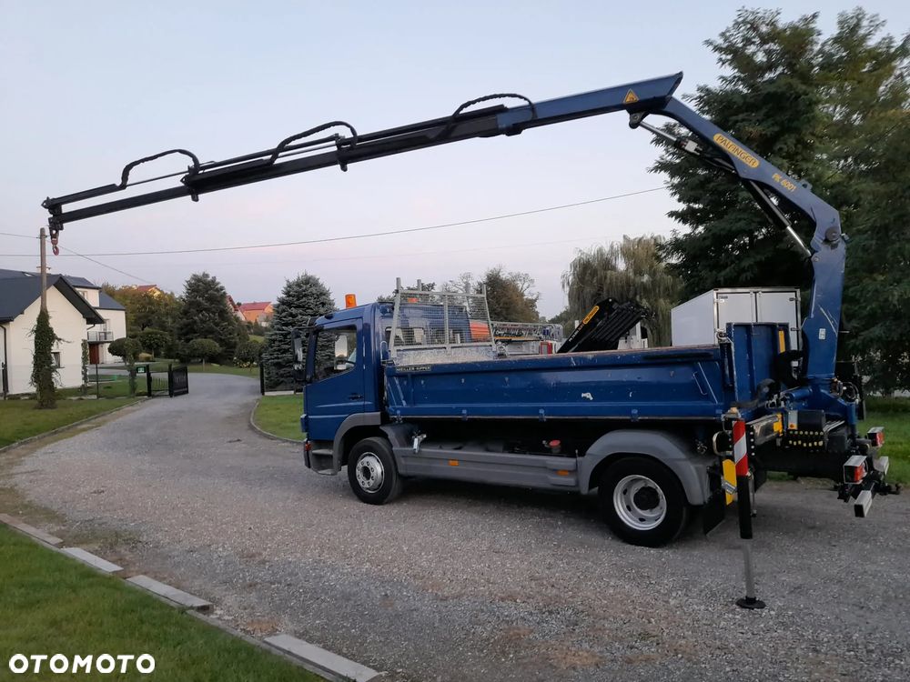 Mercedes-Benz ATEGO 1223K 6 - cylindrów!!  FABRYCZNA WYWROTKA MAILLER Kiper + HDS Dzwig żuraw Palfinger 5+6 funkcja, DODATKOWE zasilanie hydrauliczne przyczepy PRZYCZEPA 16 ton!!! Pełny serwis ASO ORYGINALNY Potwierdzony przebieg 126000km - 9
