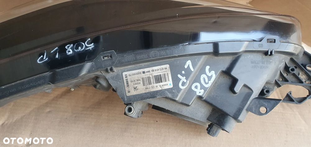 Lampa lewy przód przednia lewa Peugeot 508 I Lift UK 9807241480 - 11