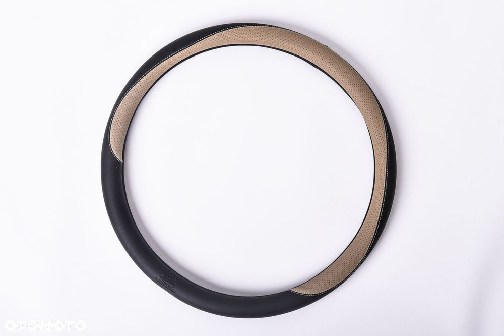 Pokrowiec Na Kierownicę 44-46 - Czarno-Beżowy - 1