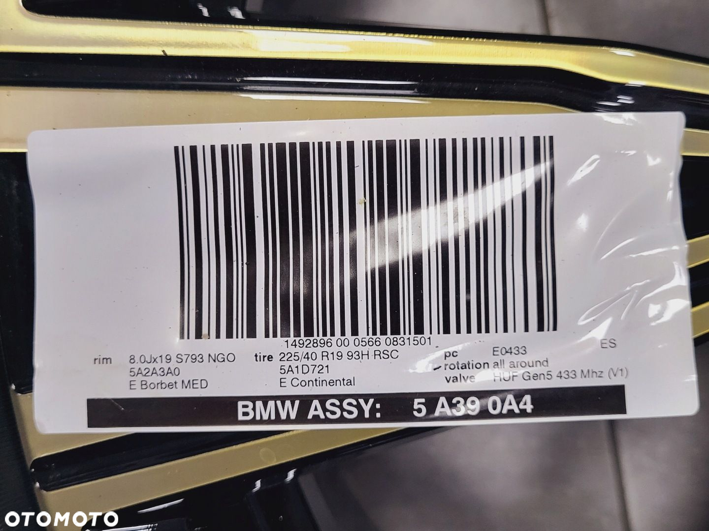 19 Zimowe ORYGINAŁ BMW 3 G20 G21 4 G22 G23 2 G42 793 NOWE Gold - 7