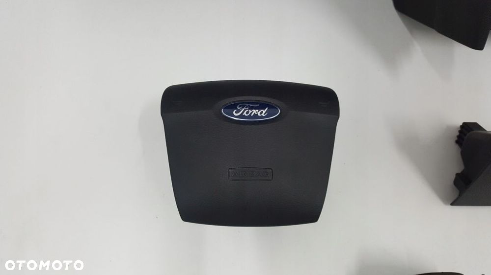 FORD MONDEO MK4 DESKA ROZDZIELCZA KONSOLA KOKPIT PULPIT PODUSZKI AIRBAG AIR BAG PASY KIT SET - 5