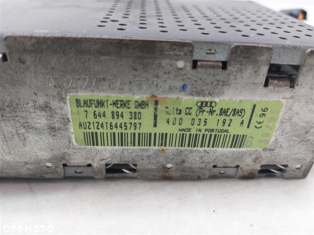 Radio CD FABRYCZNE Audi  A8 D2  1994-2002R 4D0035192A BLAUPUNKT - 4