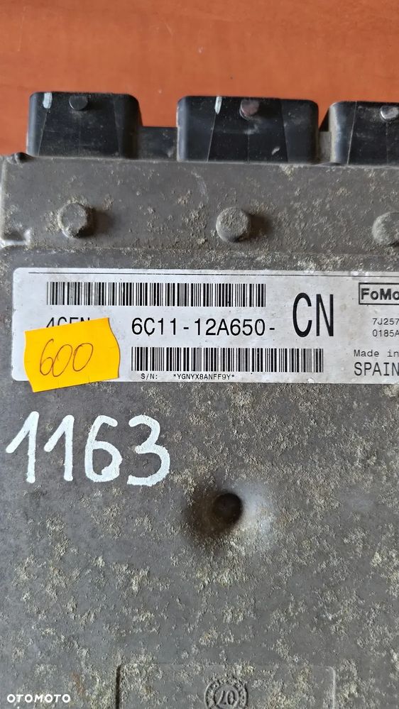 STEROWNIK KOMPUTER ECU FORD TRANSIT 2.2 TDCI 6C11-12A650-CN 4CFN - 2