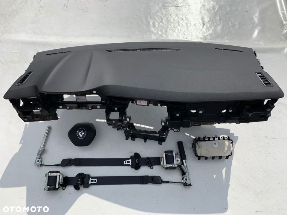 RENAULT CLIO 5 V DESKA KONSOLA KOKPIT PULPIT PÓŁKA PARAPET PODUSZKI AIRBAG PASY PAS naprawa KURTYNA - 2