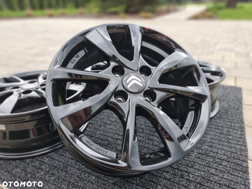 Citroen C1 15" felgi alumniowe 4x100 alufelgi czarny połysk - 2