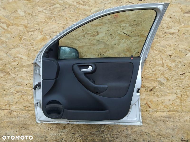 DRZWI PRAWE PRZEDNI PRZÓD PRAWY OPEL CORSA C SREBRNE - 10