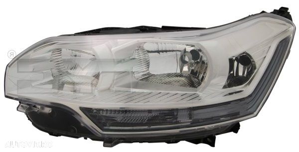 Far Citroen C5 (RD/TD) 01.2008-09.2010 TYC stanga/dreapta, cu lumina viraje, tip bec H1+H7+H7, reglaj electric fara motoras - 1