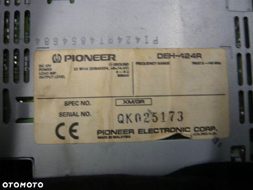 radio cd deh-424r pioneer - 2