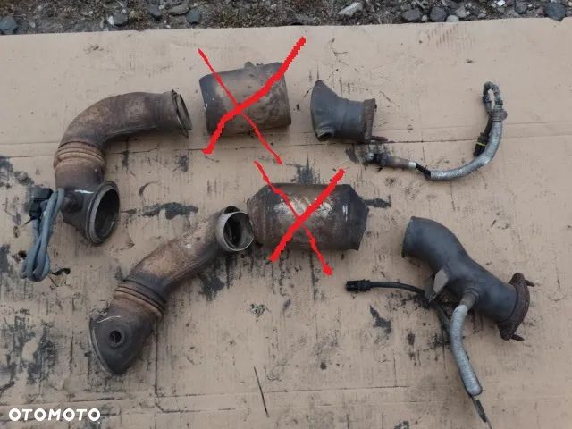 BMW 335i N54 E90 Katalizator 7553622 Flansza łacznik kolektor wydechowy Katalizatory - 3