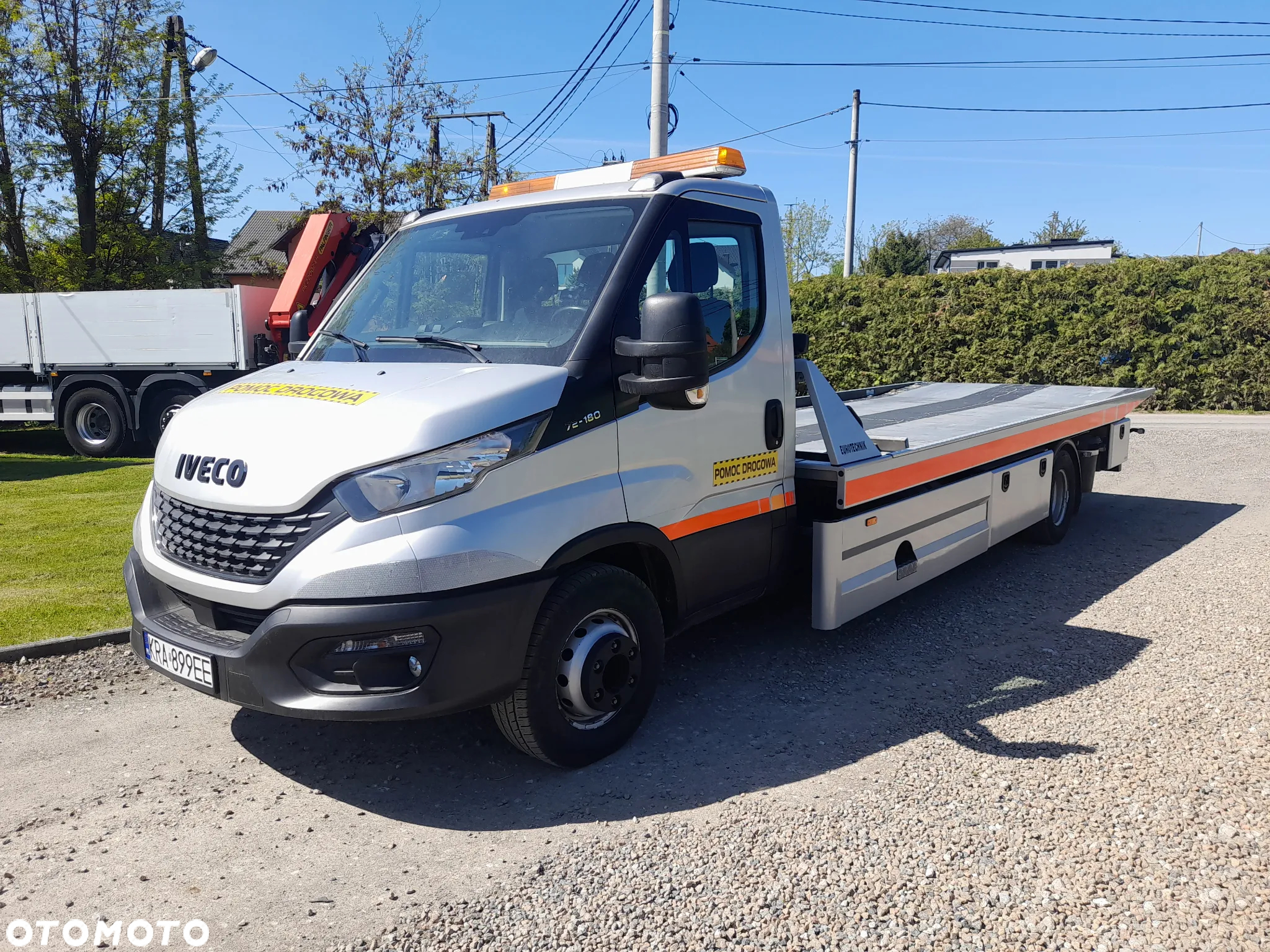 Iveco DAILY 72c18 70c18 Dmc 7200kg LAWETA PLATFORMA HYDRAULICZNA -EUROTECHNIK-Pomoc drogowa JEDYNA taka na NIEMIECKI rynek BLOKADA MOSTU PNEUAMATYCZNE ZAWIESZENIE... - 18