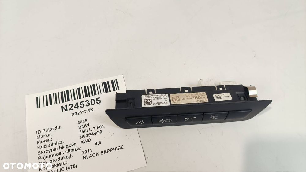 PRZYCISK BMW 750I L 7 F01 9220039 - 1