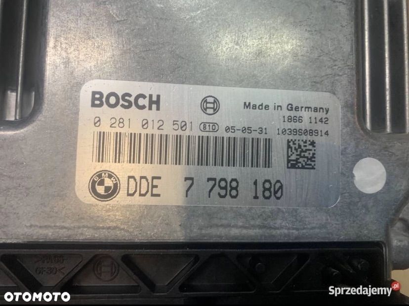 7798180 komputer sterownik silnika 2.0d bmw 3 e90 e91 e92 e93 e87 e81 - 2