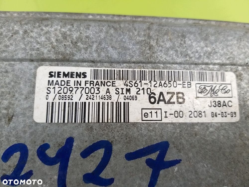 Zestaw odpalający startowy  Ford Fiesta MK6 1,4 16 V 02-08 R 4S6112A650EB - 12