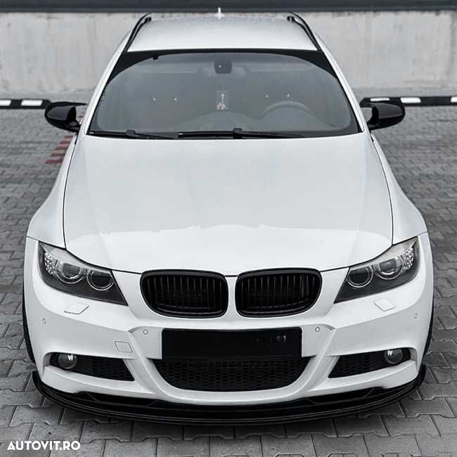 Set Grile Bara Fata Nari BMW E90 E91 2009-2012, Negru Lucios, Produse NOI - 5