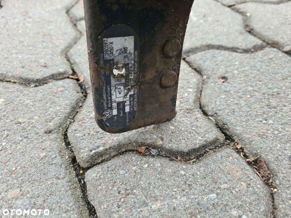 VW T5 DOKA hak holowniczy WESTFALIA 7J0800497B - 2