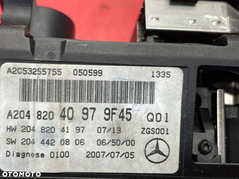 EKRAN WYŚWIETLACZ NAWIGACJI MERCEDES W204 A2048204097 - 4