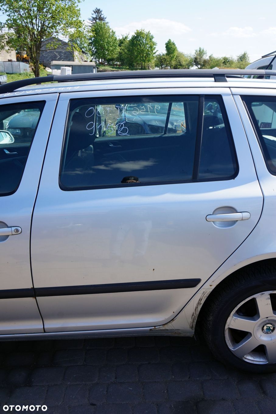 DRZWI TYLNE LEWE OCTAVIA II 1Z3 LIFT KOMBI 9156  SREBRNY SKODA 2008-2013 - 1