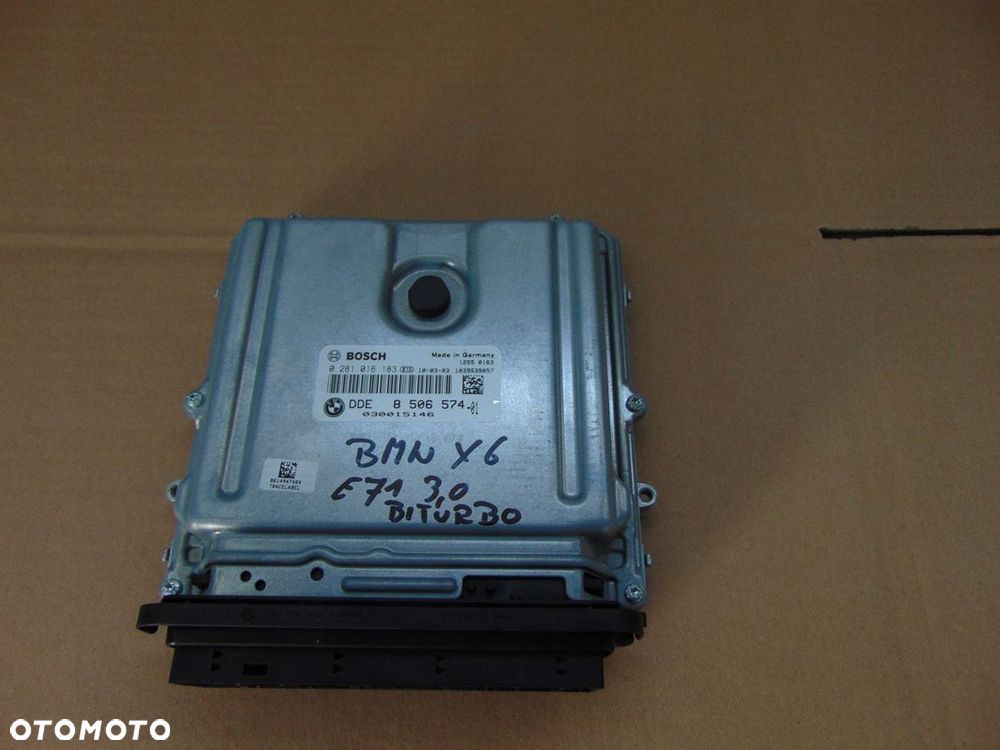 KOMPUTER STEROWNIK ECU BMW X5 X6 E71 4.0 D 0281016183 - 1
