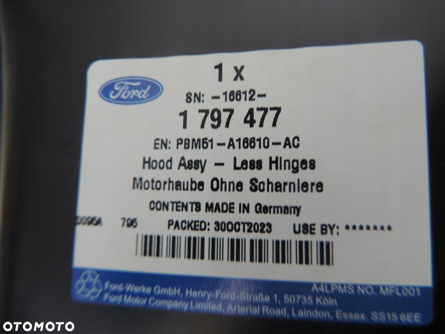 MASKA FORD FOCUS MK3 PBM51-A16610-AC NOWA ORYGINAŁ - 5