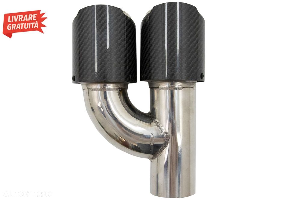 Tobe Ornamente Sistem de evacuare Carbon Fiber Finisaj Lucios 6.3cm- livrare gratuita - 9