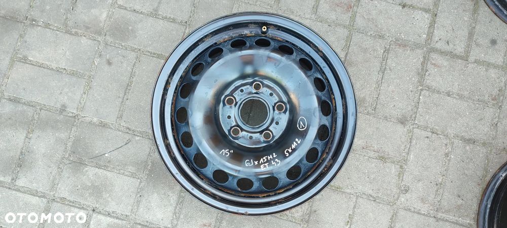 FELGI STALOWE 5x112 6Jx15 CALI ET43 5Q0601027N VW GOLF V VI VII OCTAVIA II III LEON II III KOMPLET 4 SZTUKI - 2