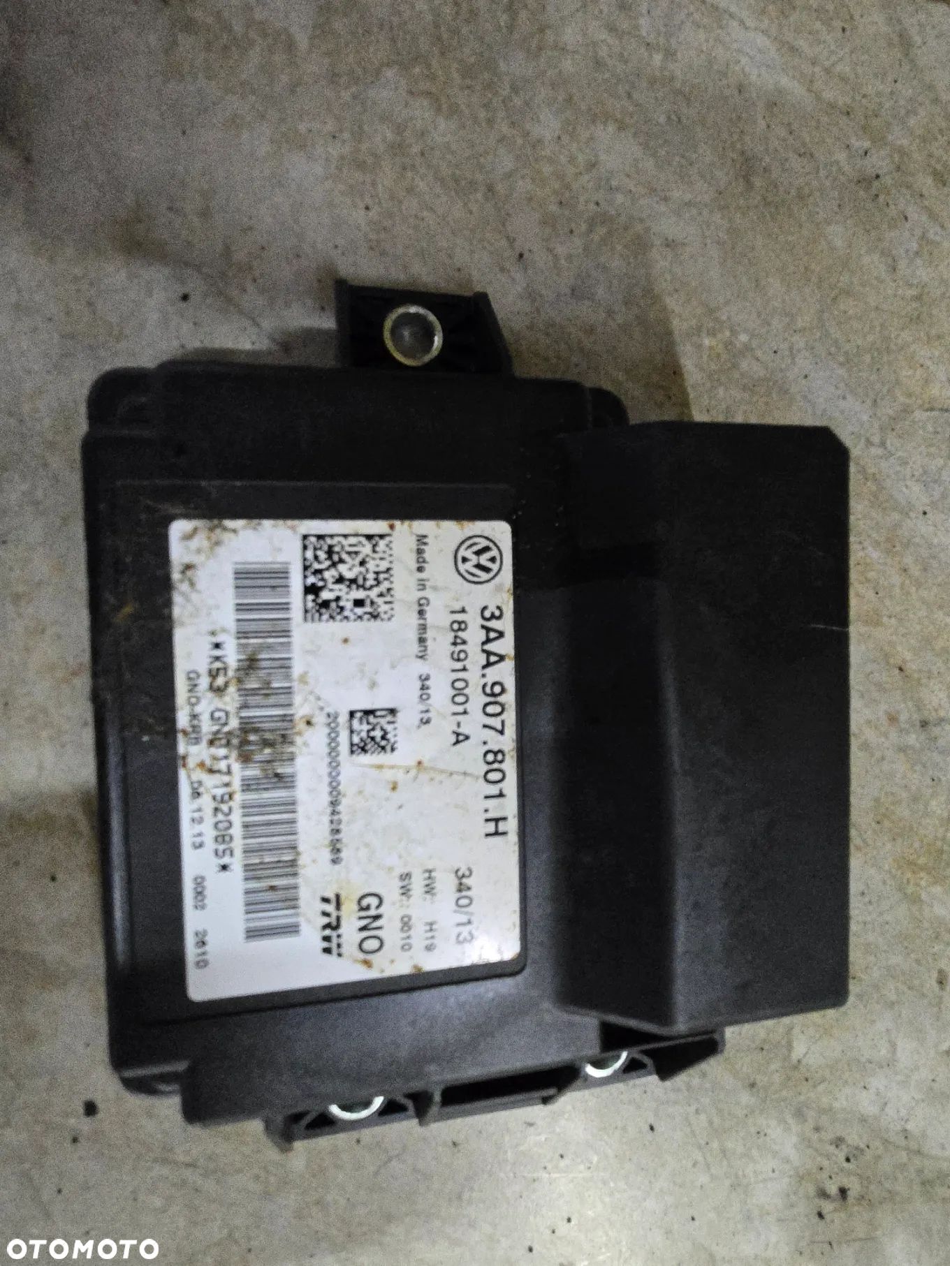 VW PASSAT B7 SEAT MII STEROWNIK  MODUŁ HAMULCA RĘCZNEGO 3AA907801H - 1