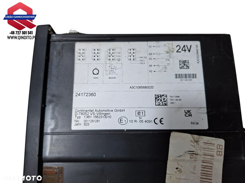 TACHOGRAF CYFROWY TYP 1381 VOLVO 2023R 2024R 24172360 - 4
