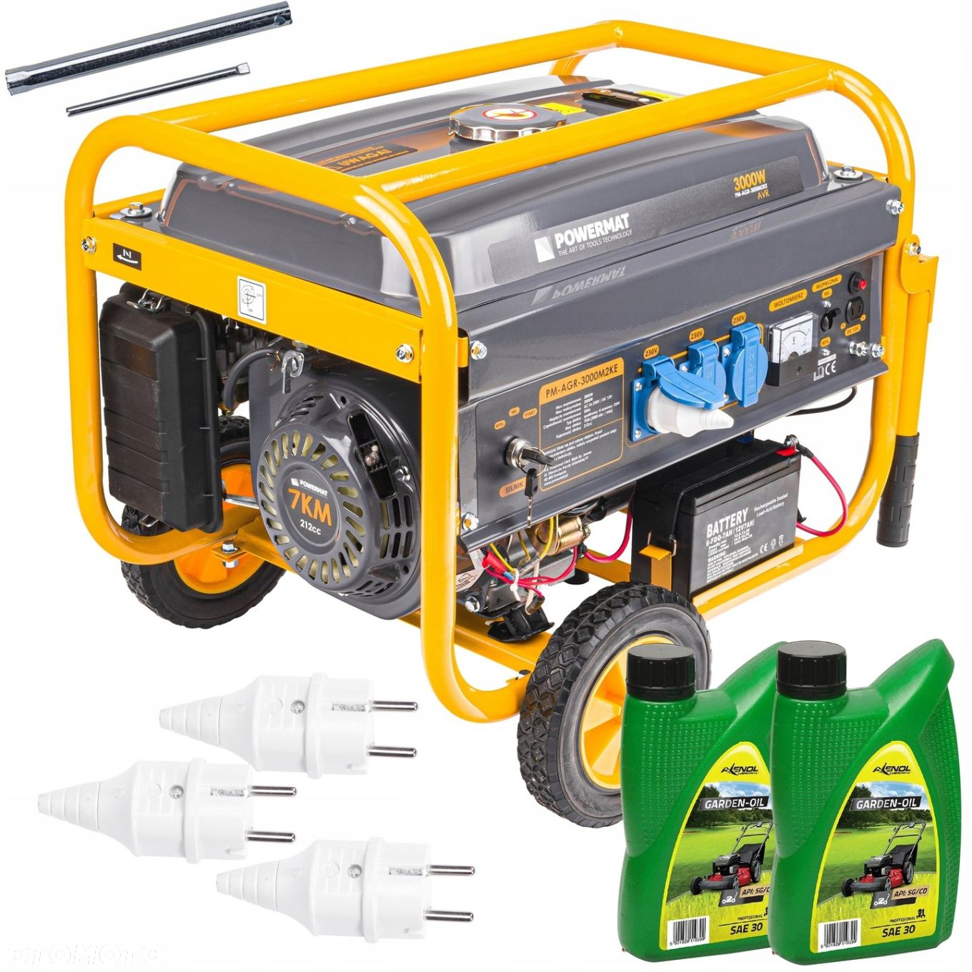AGREGAT PRĄDOTWÓRCZY SPALINOWY 4-SUW 3000W AVR ROZRUCH AGR-3000M2KE 2x0,6L - 14