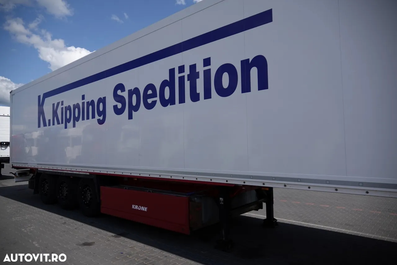 Krone CONTAINER / KOFFER / DOPPELSTOCK / COȘ PENTRU PALEȚI / AXĂ RIDICATĂ / IMPORTAT DIN GERMANIA - 9