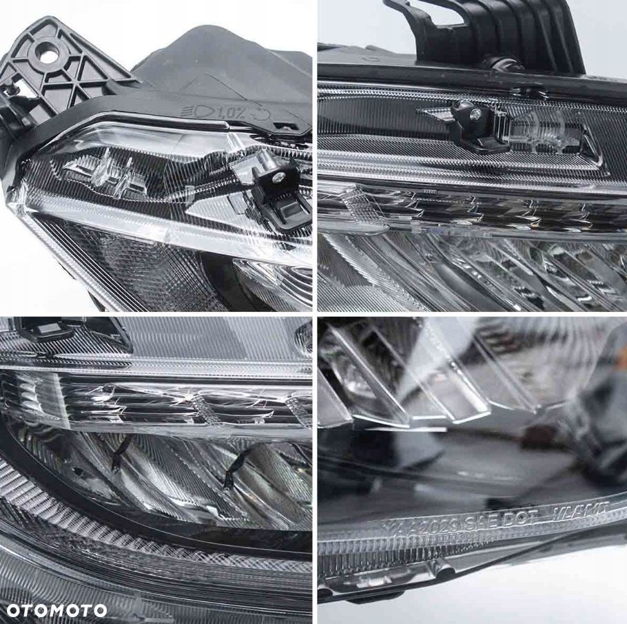 reflektor lampa kpl vland full led neon tuning honda civic x 10 2016-2021 - 12