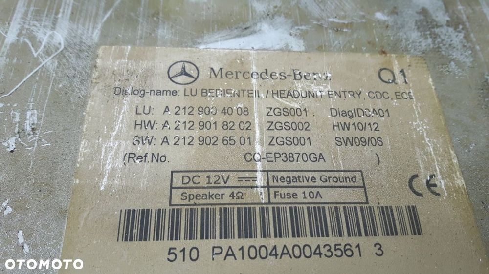 Radio Mercedes W207 W212 - 3