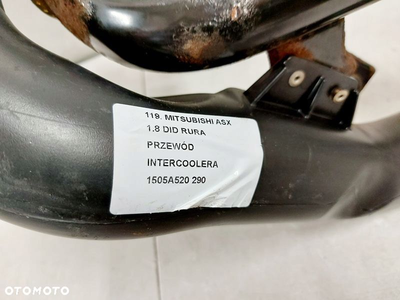 mitsubishi asx i 1 1.8 did rura przewód powietrza intercoolera 1505a520 - 5