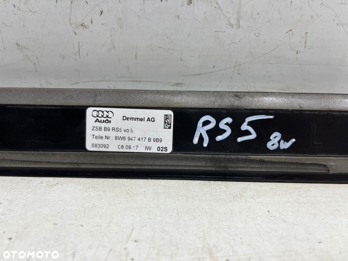 Nakładka progu Audi RS5 II 8w F5 17-24r. lewa listwa progowa wewnętrzna LED podświetlana 8w6947417b - 14