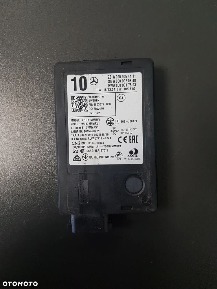 MERCEDES RADAR CZUJNIK A0009054111