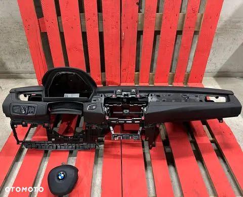 DESKA ROZDZIELCZA konsola kokpit pulpit poduszki airbag pasy KOMPLET ORYGINALNY BMW 2 ACTIVE TOURER F45 - 1